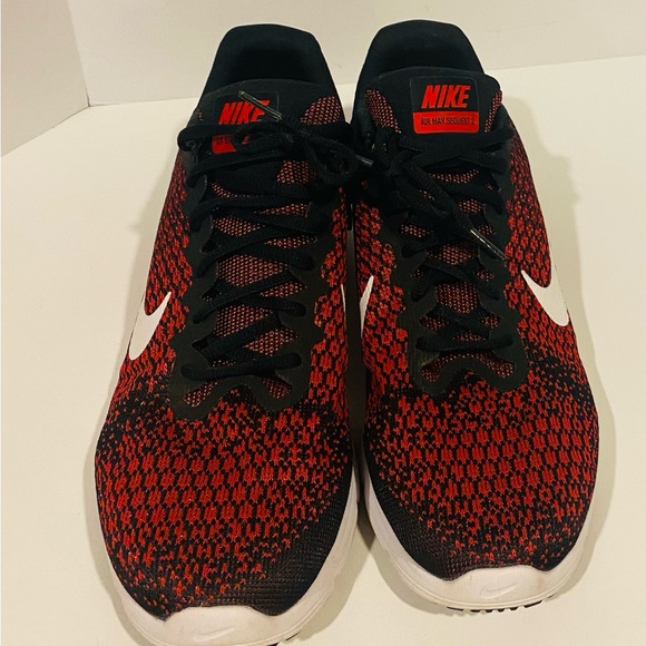 Nike Air Max Sequent 2 Men's running shoes Size 12.5 US Red/Black 852461-006 - Picture 6 of 9